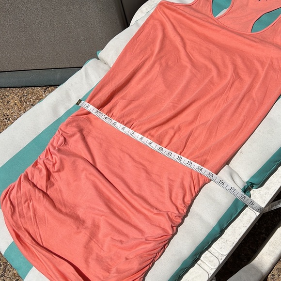 New Michael Stars Racerback tank Mini Dress Size XS Light Coral - Picture 5 of 11